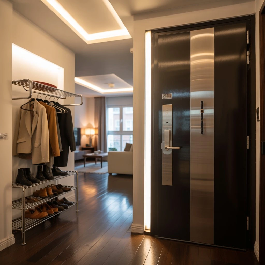 drzwi antywłamaniowe w przestrzeni mieszkalnej