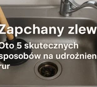 Zapchany zlew w kuchni