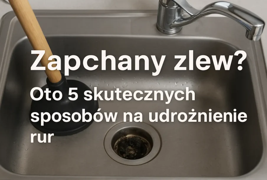 Zapchany zlew w kuchni