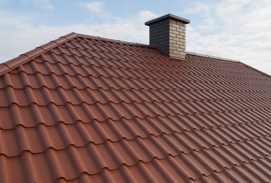 Trzy różne materiały dachowe odporne na zmienne warunki pogodowe.