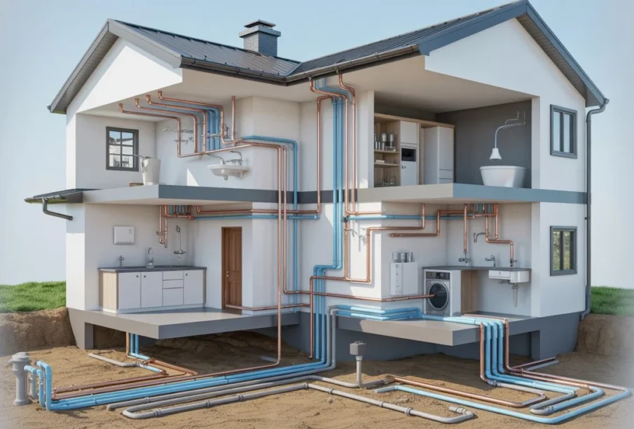 instalacja kanalizacyjna w domu jednorodzinnym