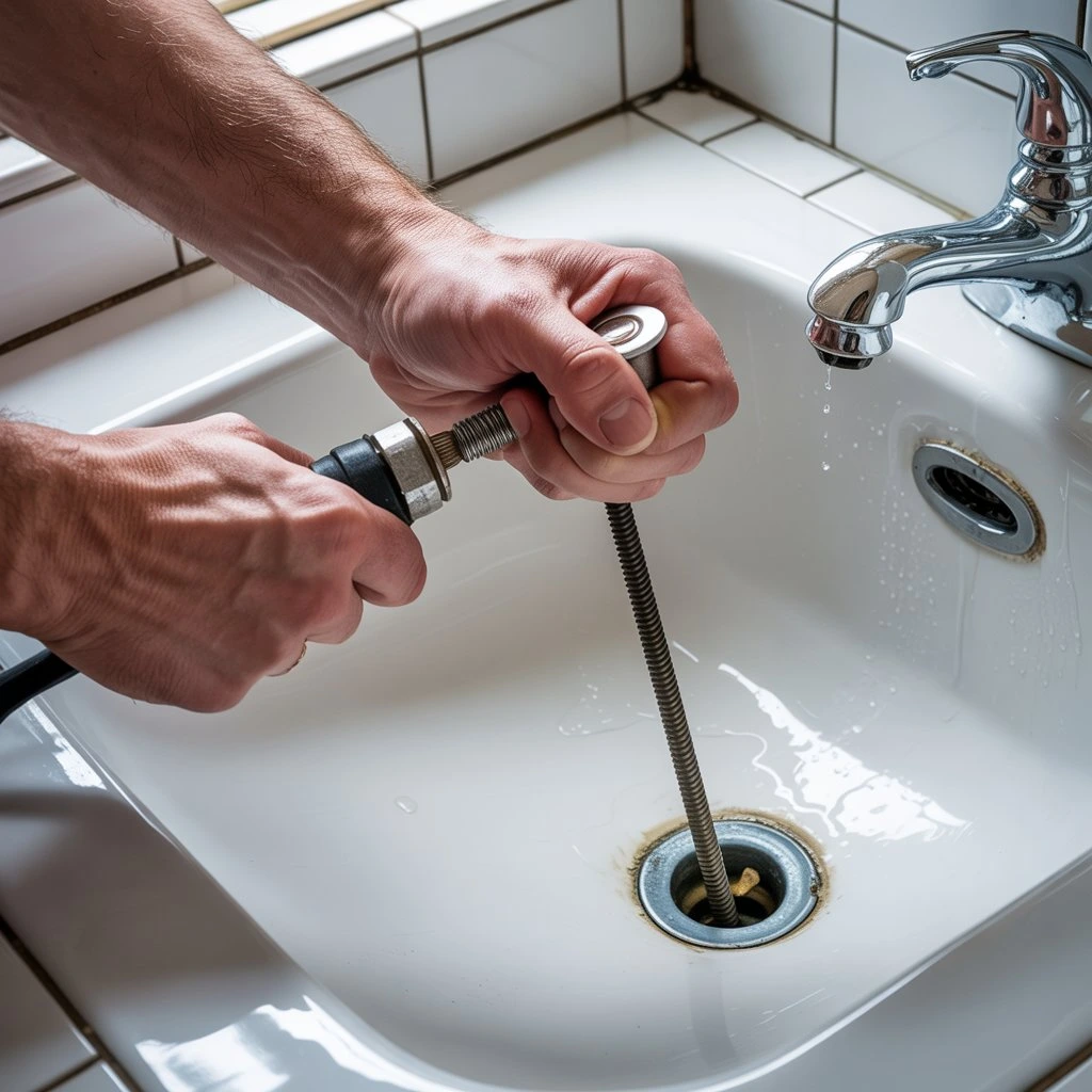 odetkanie prysznica i odpływu w łazience 