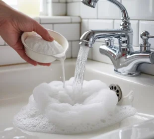 odetkanie prysznica i odpływu w łazience