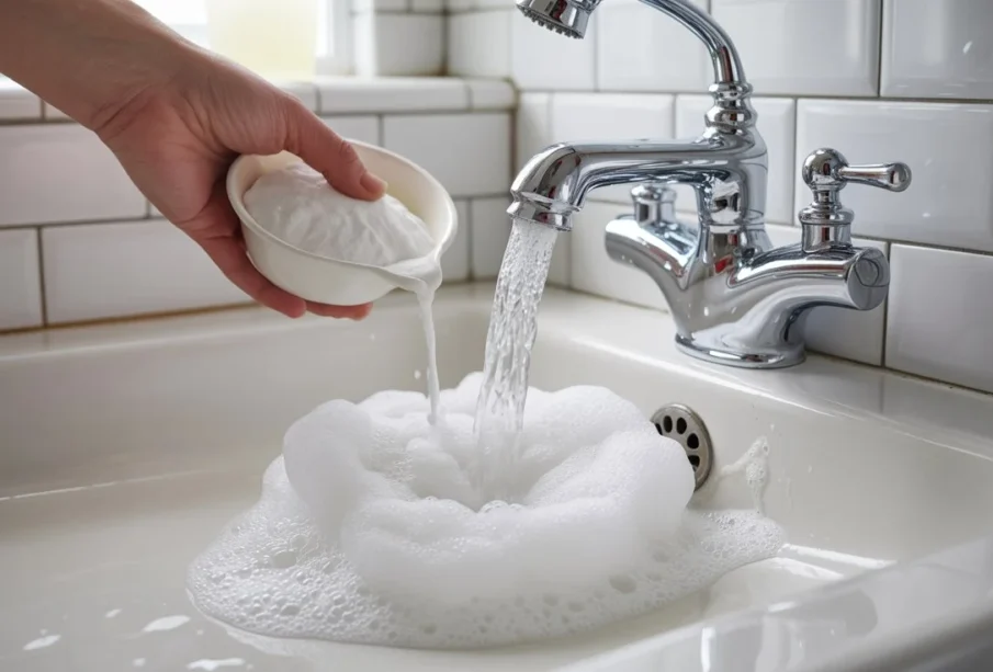 odetkanie prysznica i odpływu w łazience