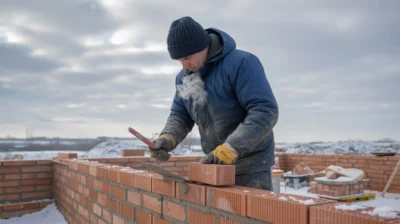 Murowanie ścian zimą