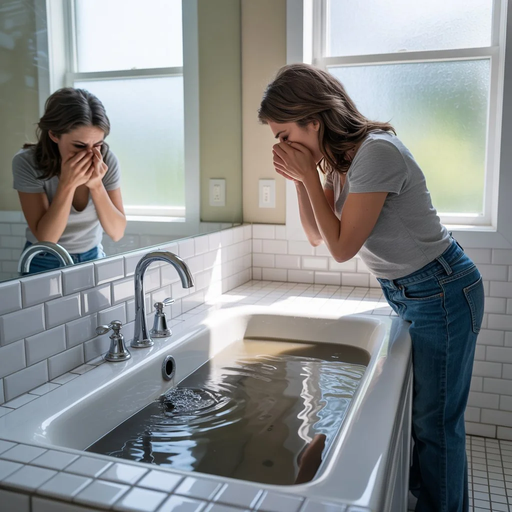 cofanie się ścieków