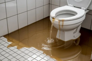 cofanie się ścieków