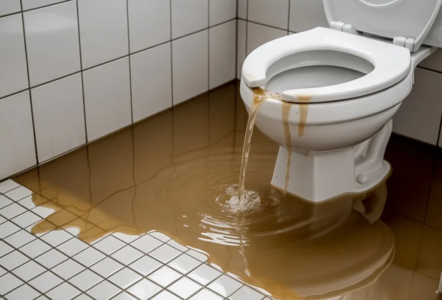 cofanie się ścieków