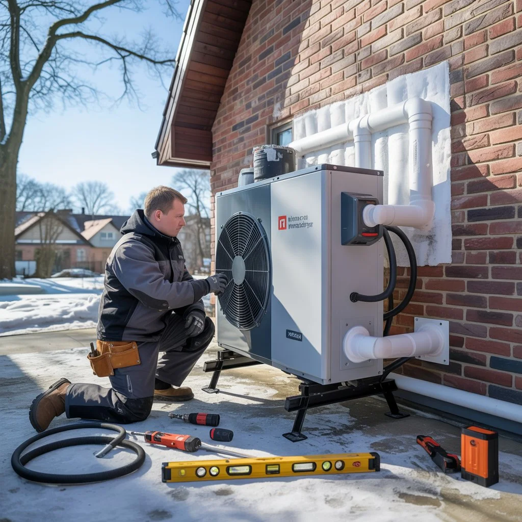 Instalacja pompy ciepła w 2026 roku przed domem